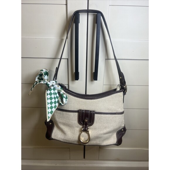 Etienne Aigner Handbags - Etienne Aigner Vintage Classic Minimalist Brown And Beige Handbag Purse